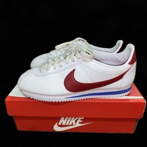 Nike Classic Cortez Forrest Gump White Red Women's Shoes Size 8